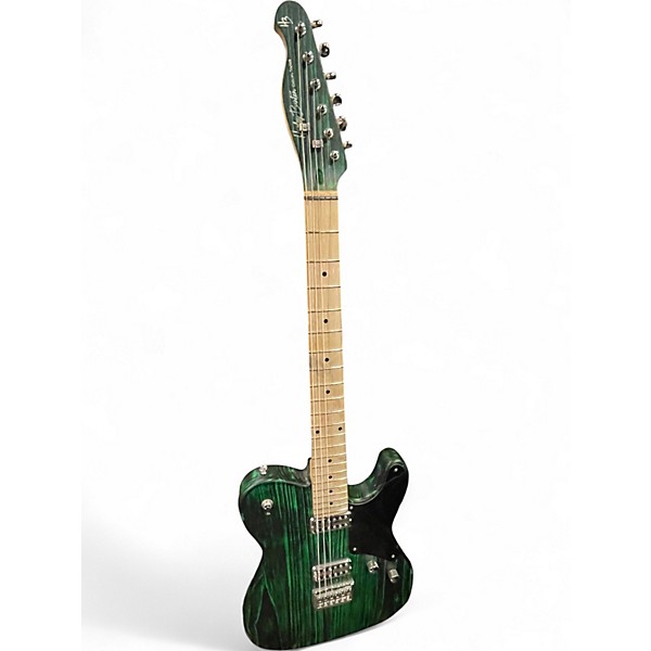 Used Harley Benton TE-90FLT GREEN BLAST Solid Body Electric Guitar