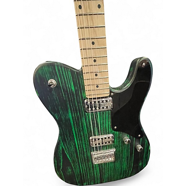 Used Harley Benton TE-90FLT GREEN BLAST Solid Body Electric Guitar