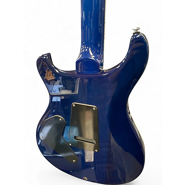Used PRS SE Custom 24 Semi Hollow Piezo Trans Blue Burst Hollow Body Electric Guitar