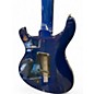 Used PRS SE Custom 24 Semi Hollow Piezo Trans Blue Burst Hollow Body Electric Guitar