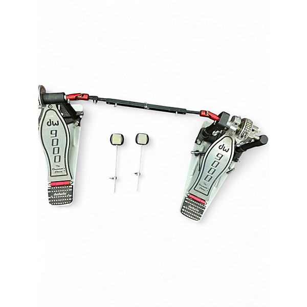 Used DW 9000 Series Double Double Bass Drum Pedal