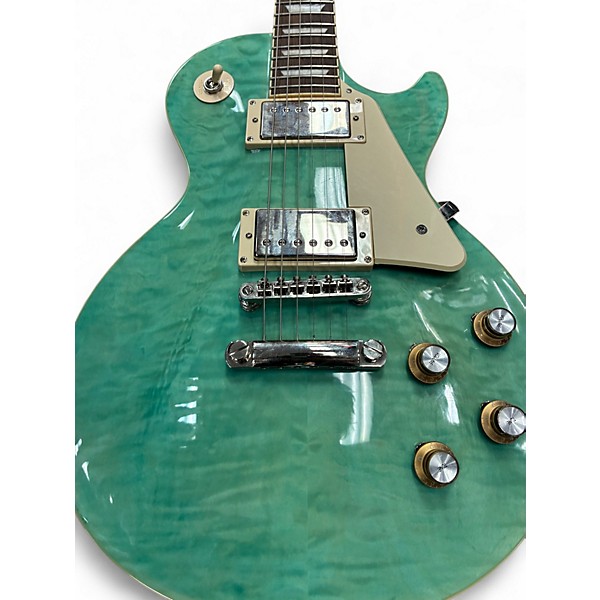 Used Epiphone Les Paul Standard 60S QUILT Trans Blue Solid Body Electric Guitar