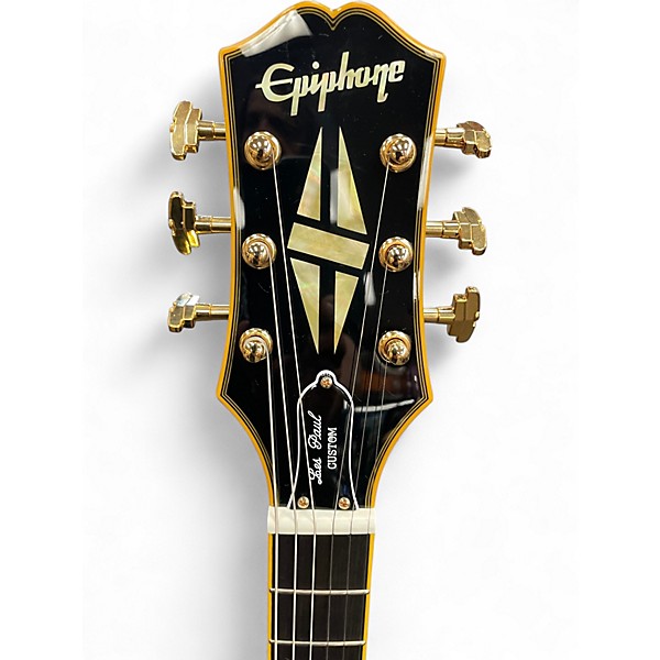 Used Epiphone joe bonamassa 1959 les paul custom Ebony Solid Body Electric Guitar