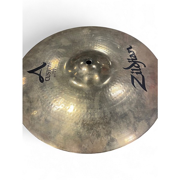 Used Zildjian 14in A Custom Hi Hat Bottom Cymbal