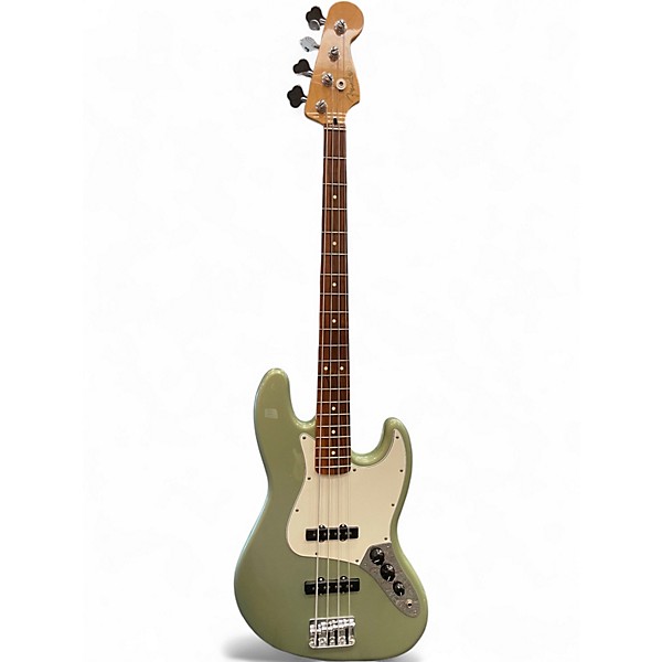 Used 2018 Fender Standard Jazz Bass Jade Pearl Metallic Electric Bass Guitar