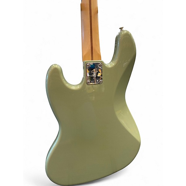 Used 2018 Fender Standard Jazz Bass Jade Pearl Metallic Electric Bass Guitar