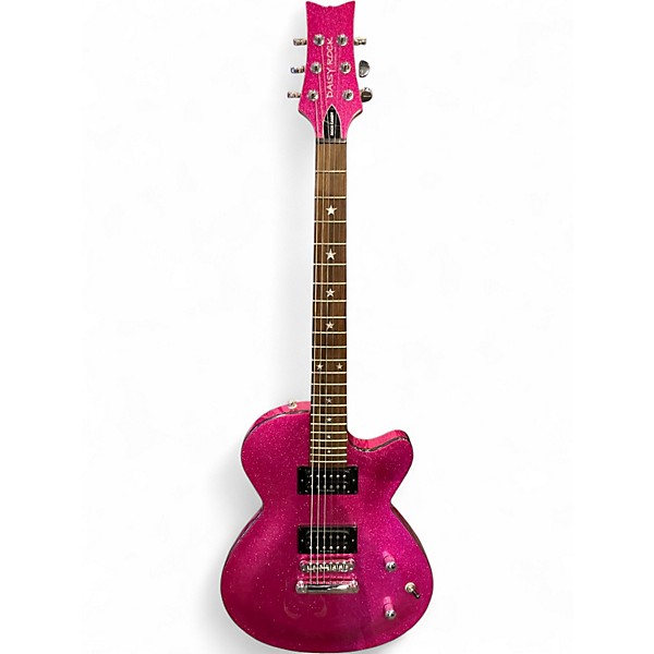 Used Daisy Rock Rock Candy Classic PINK SPARKLE Solid Body Electric Guitar