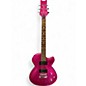 Used Daisy Rock Rock Candy Classic PINK SPARKLE Solid Body Electric Guitar thumbnail