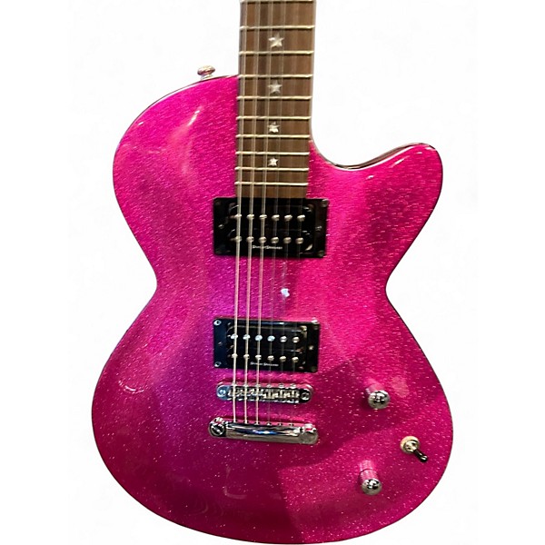 Used Daisy Rock Rock Candy Classic PINK SPARKLE Solid Body Electric Guitar