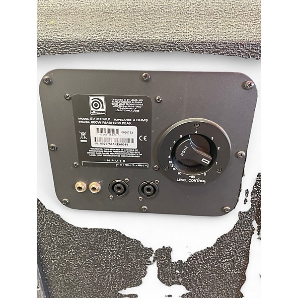 Used Ampeg SVT610HLF 1200W 6x10 Bass Cabinet
