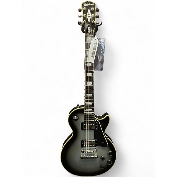 Used Epiphone Les Paul Custom Silverburst Solid Body Electric Guitar