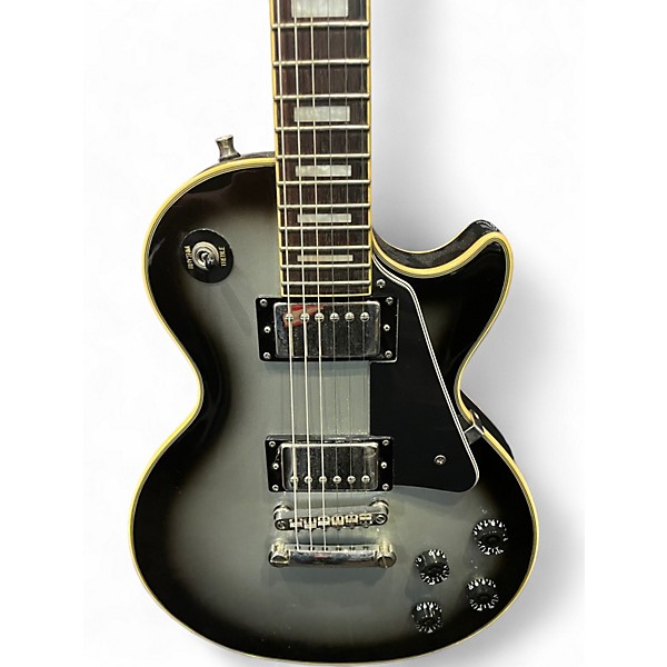 Used Epiphone Les Paul Custom Silverburst Solid Body Electric Guitar