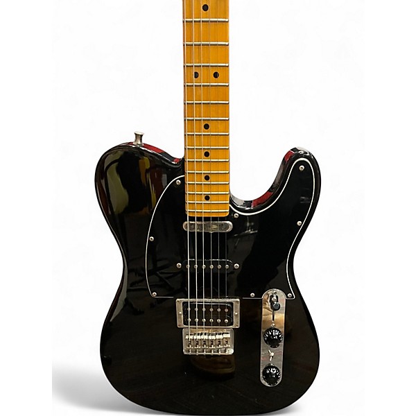 Used Fender Modern Player Telecaster Plus Black Solid Body Electric Guitar
