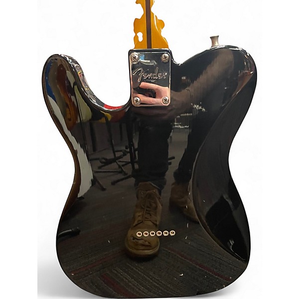 Used Fender Modern Player Telecaster Plus Black Solid Body Electric Guitar