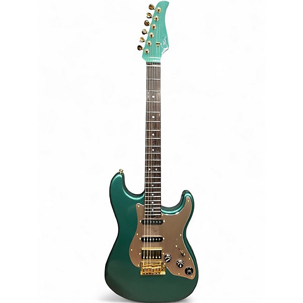 Used Mooer Gtrs S900 Metallic Green Solid Body Electric Guitar