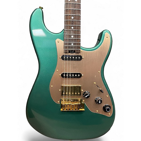 Used Mooer Gtrs S900 Metallic Green Solid Body Electric Guitar