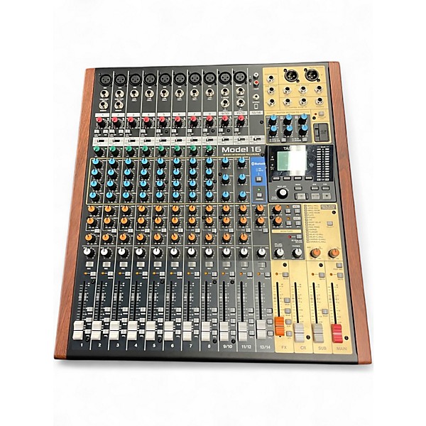 Used TASCAM Model 16 (Defective 2nd Channel) Powered Mixer