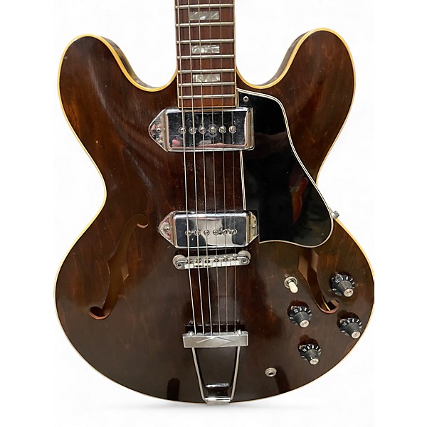 Vintage 1970s Gibson ES330TDW Walnut Hollow Body Electric Guitar