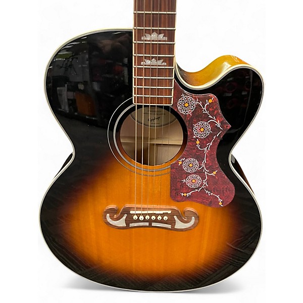 Used Epiphone J-200 STUDIO Vintage Sunburst Acoustic Electric Guitar