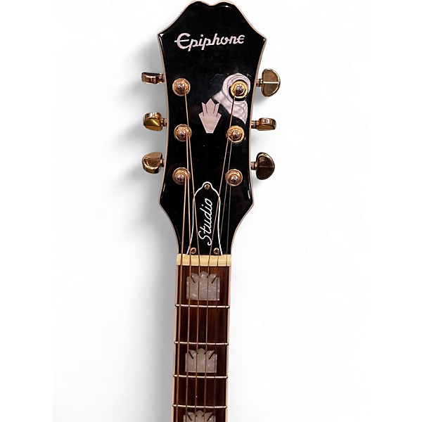 Used Epiphone J-200 STUDIO Vintage Sunburst Acoustic Electric Guitar