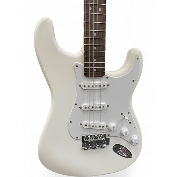 Used Squier SONIC STRATOCASTER White Solid Body Electric Guitar