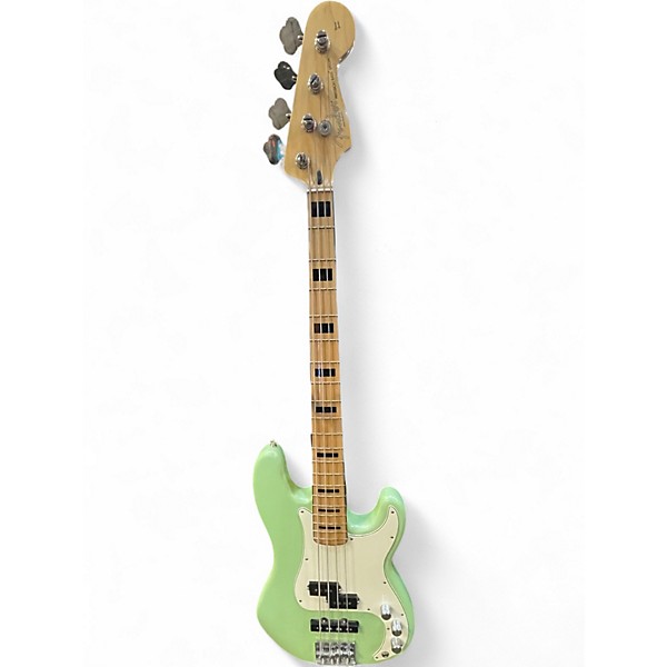 Used Fender Deluxe Precision Bass Special 75th Anniversary Seafoam Green Electric Bass Guitar