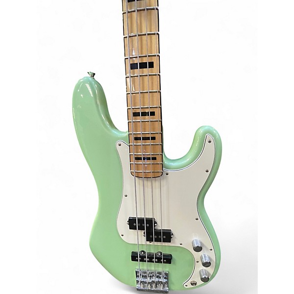 Used Fender Deluxe Precision Bass Special 75th Anniversary Seafoam Green Electric Bass Guitar