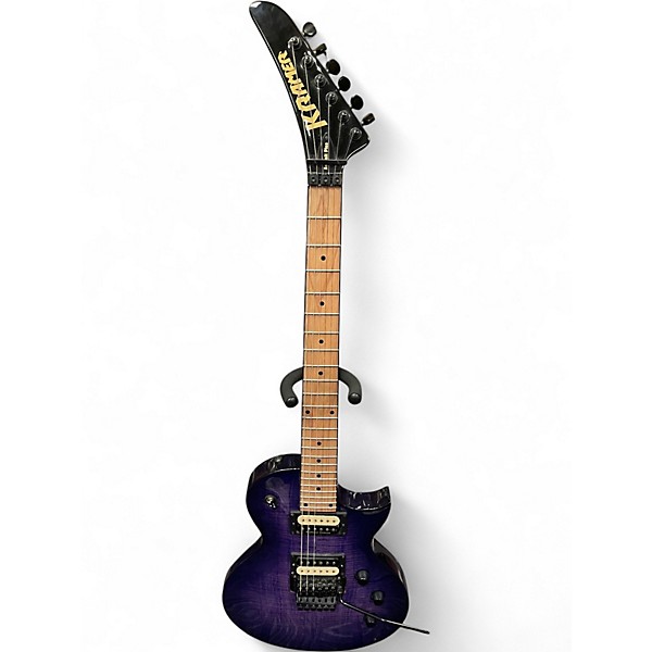 Used Kramer ASSAULT PLUS FR Trans Purple Burst Solid Body Electric Guitar