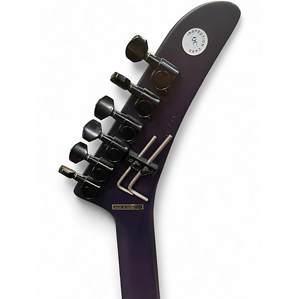 Used Kramer ASSAULT PLUS FR Trans Purple Burst Solid Body Electric Guitar