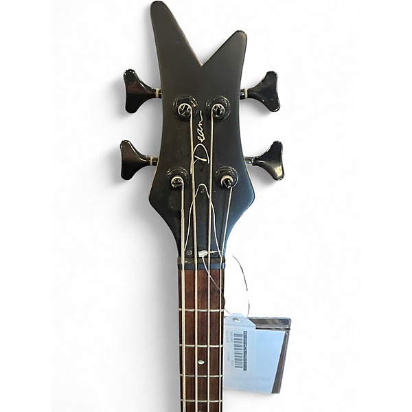 Used Dean Hardtail 4 string Black Electric Bass Guitar