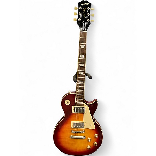 Used Epiphone Les Paul Standard Cherry Sunburst Solid Body Electric Guitar