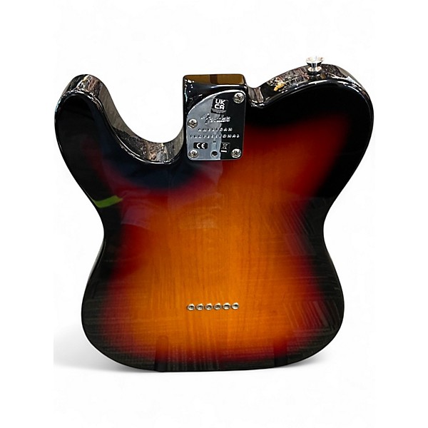 Used Fender American Professional II Telecaster 2 Tone Sunburst Solid Body Electric Guitar