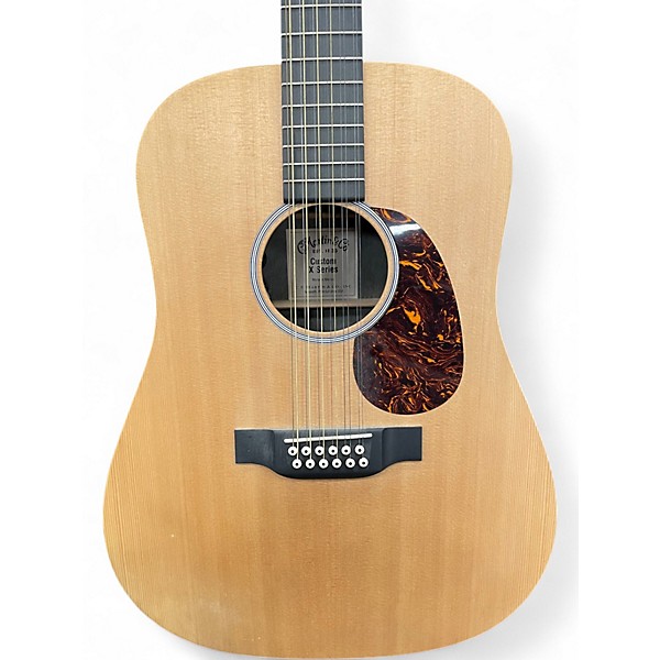 Used Martin Custom X-Series Natural 12 String Acoustic Guitar