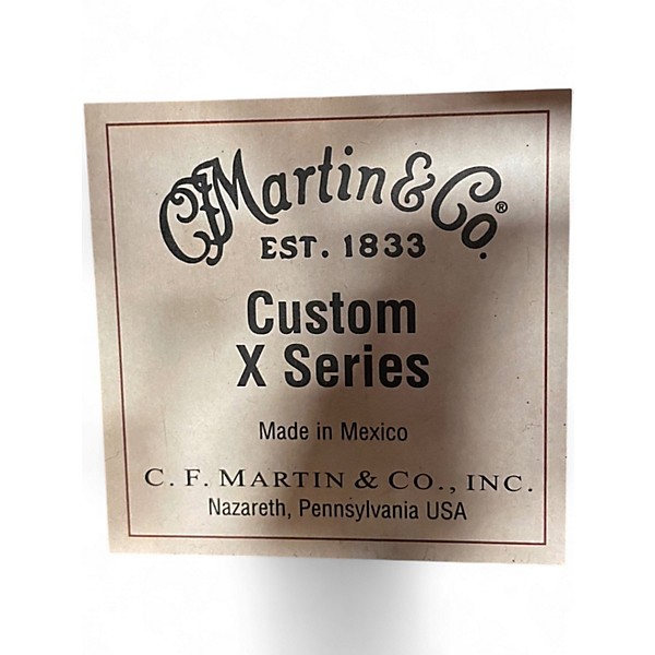 Used Martin Custom X-Series Natural 12 String Acoustic Guitar
