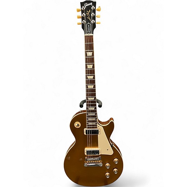 Used Gibson Les Paul Deluxe Gold Top Solid Body Electric Guitar