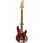 Used Sterling by Music Man Ray4 Red Electric Bass Guitar thumbnail
