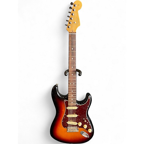 Used Fender American Professional II Stratocaster 3 Tone Sunburst Solid Body Electric Guitar