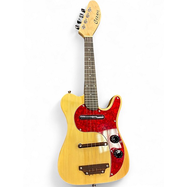 Used Cozart electric uke tele style Amber Ukulele