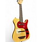 Used Cozart electric uke tele style Amber Ukulele