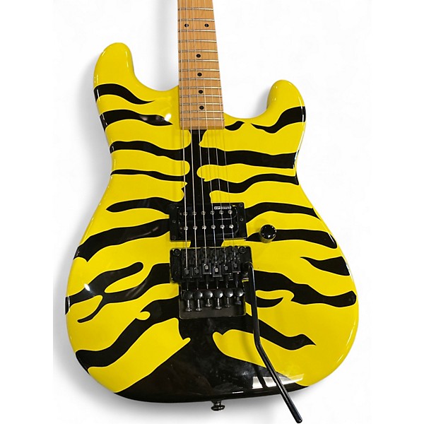 Used ESP ESP GL200MT YELLOW TIGER STRIPED Solid Body Electric Guitar