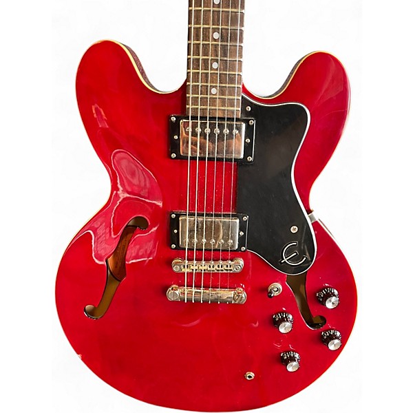 Used Epiphone Dot Cherry Hollow Body Electric Guitar
