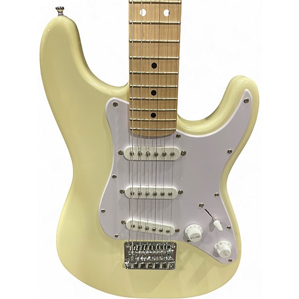Used Fender MINI STRATOCASTER White Solid Body Electric Guitar