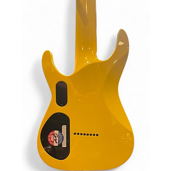 Used ESP LTD SC608B Stephen Carpenter Signature Baritone Yellow Solid Body Electric Guitar