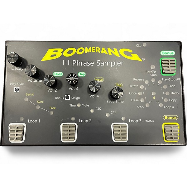 Used Boomerang III Phrase Sampler Pedal