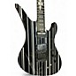 Used Schecter Guitar Research Synyster Gates Signature Custom S Black with Silver Pinstripes Solid Body Electric Guitar