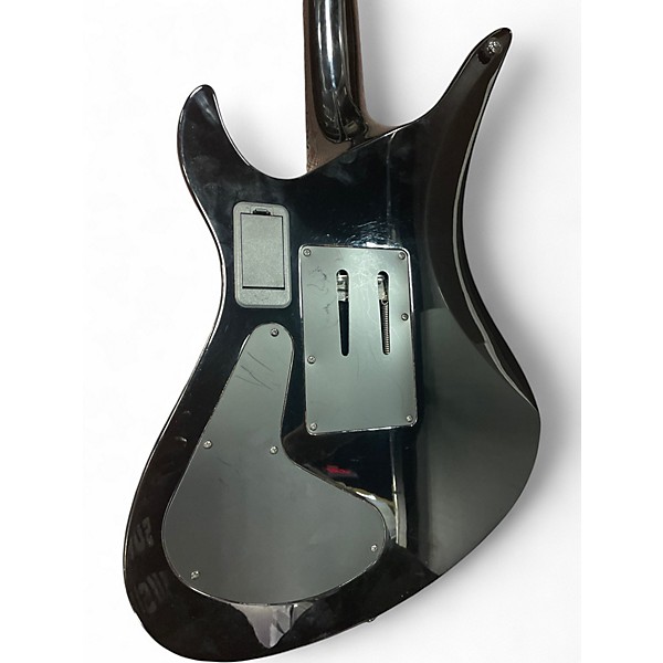 Used Schecter Guitar Research Synyster Gates Signature Custom S Black with Silver Pinstripes Solid Body Electric Guitar
