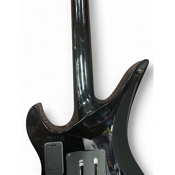 Used Schecter Guitar Research Synyster Gates Signature Custom S Black with Silver Pinstripes Solid Body Electric Guitar