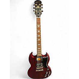 Used Epiphone SG Satin Red Solid Body Electric Guitar