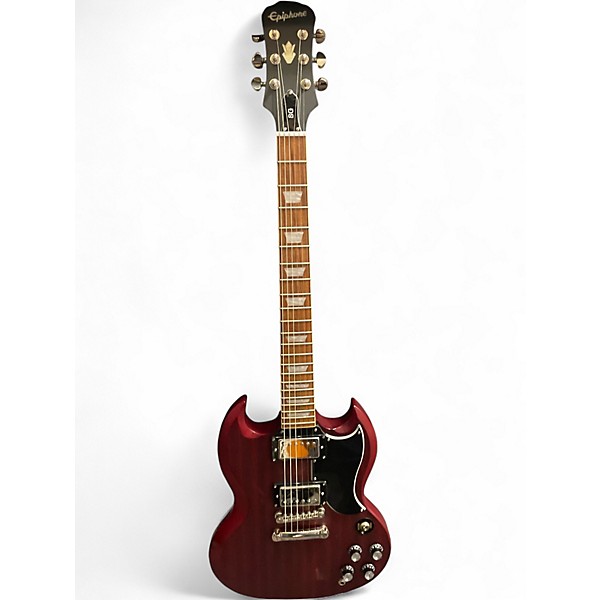 Used Epiphone SG Satin Red Solid Body Electric Guitar
