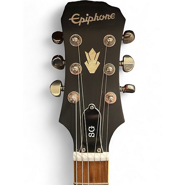 Used Epiphone SG Satin Red Solid Body Electric Guitar